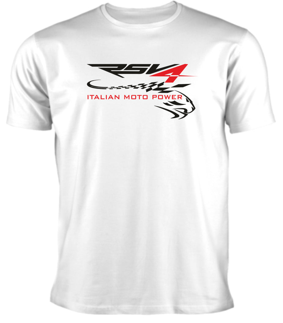 Aprilia  RSV4 T-Shirt weiss