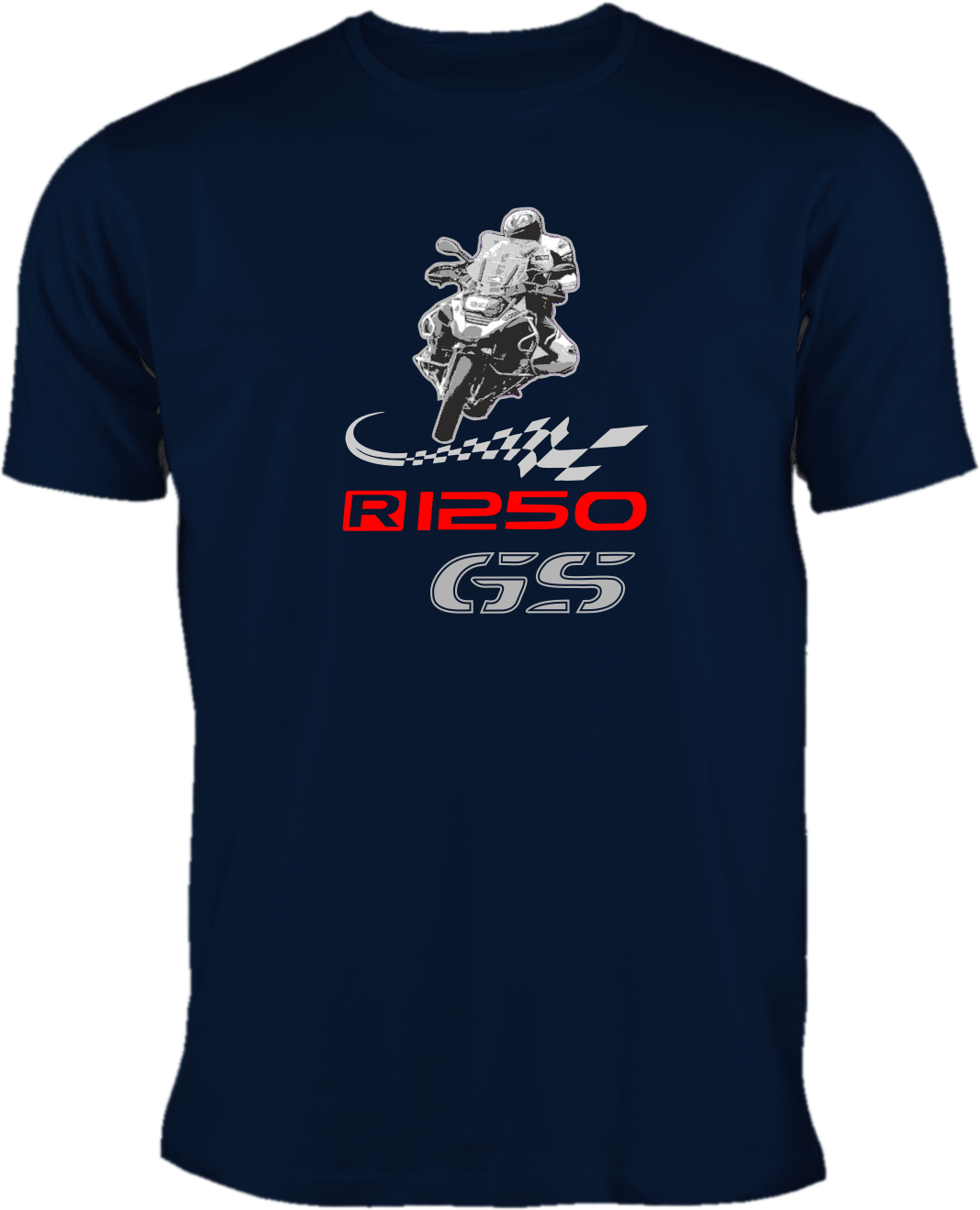 BMW R1250 GS blaues T-Shirt