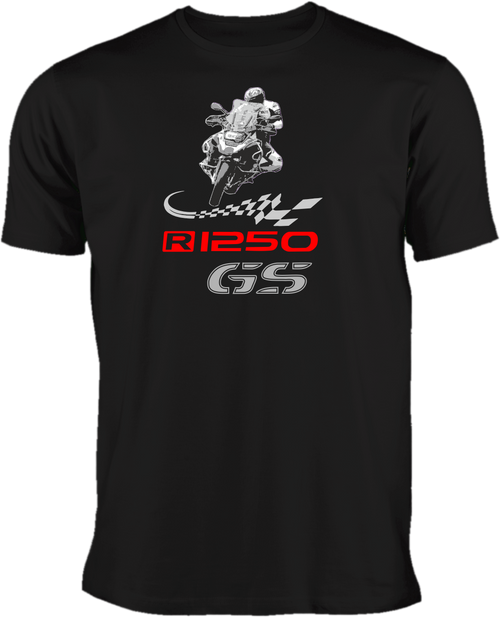 BMW R1250 GS schwarzes  T-Shirt