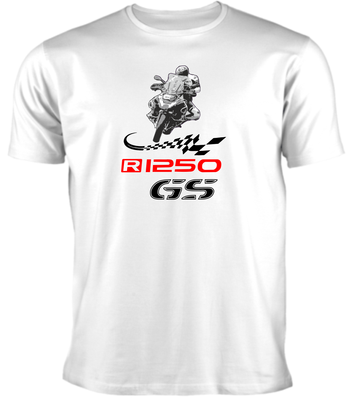 BMW R1250 GS weißes T-Shirt
