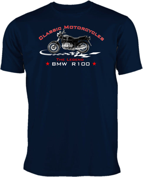 BMW R 100 T-Shirt blau