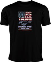 Ford Mustang T-Shirt  Build for Speed blau