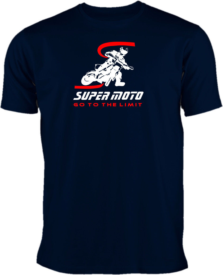 Supermoto T-Shirt blau
