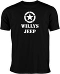 Willys Jeep T-Shirt schwarz